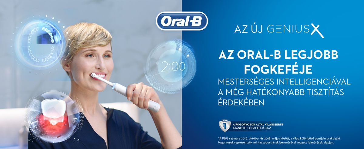 Oral-B Genius X Elektromos fogkefe Sensi fejjel, rose gold, Luxe edition 01