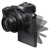 Nikon Z50 fotoaparat kit (16-50mm VR + 50-250mm VR objektiv), crna