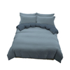 Croccus Home 7-dijelna dvostrana posteljina u boji, set prekrivača, siva/tamno siva