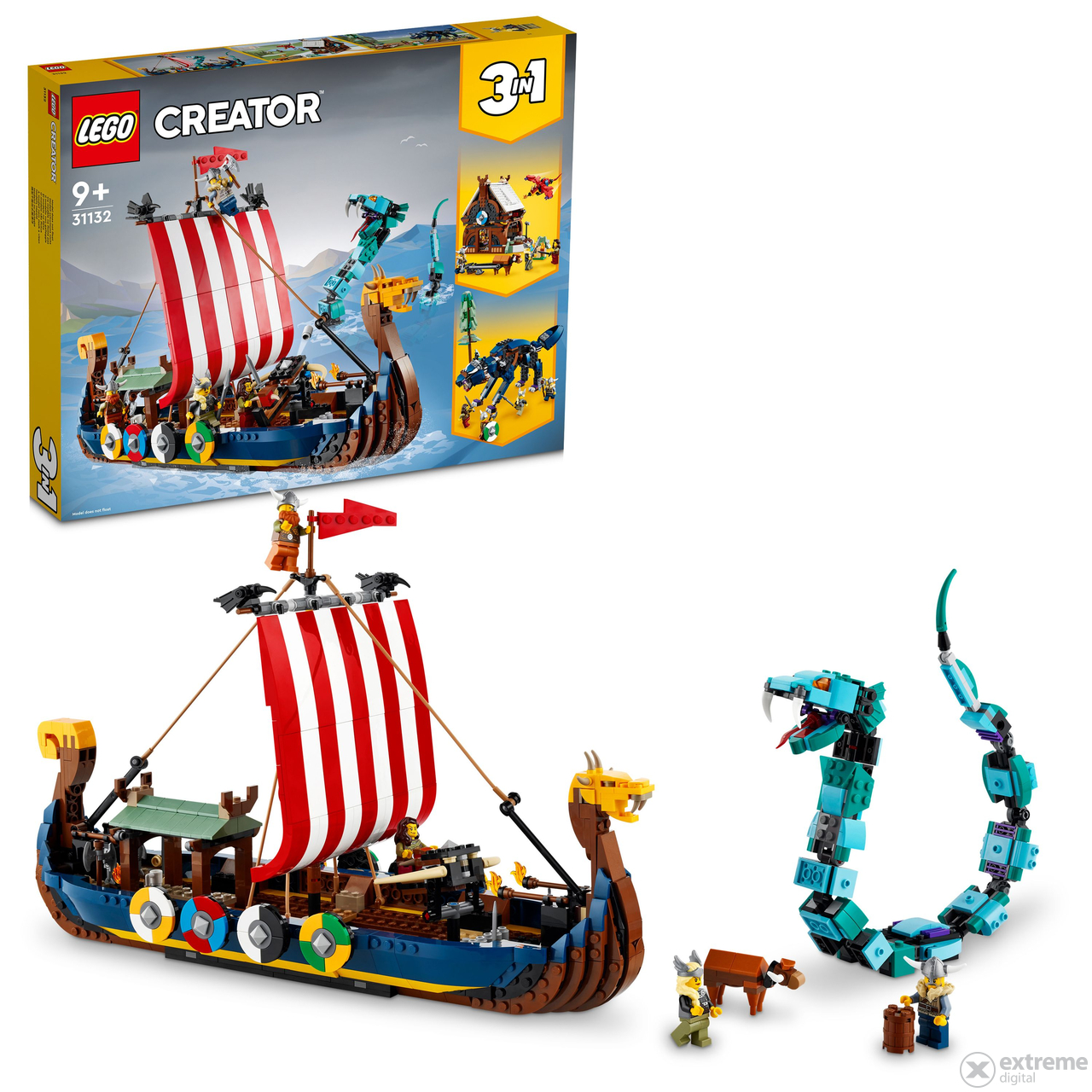 LEGO® Creator 31132 Vikinški brod i Midgardska Zmija