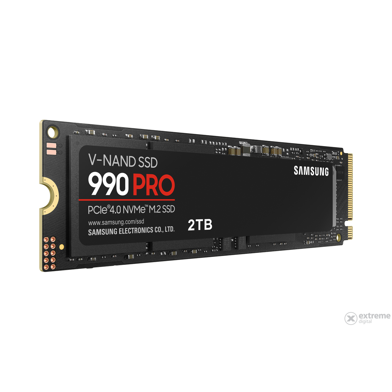 Samsung 990 PRO SSD, 2TB, PCIe Gen 4.0 x4, NVMe, M.2.