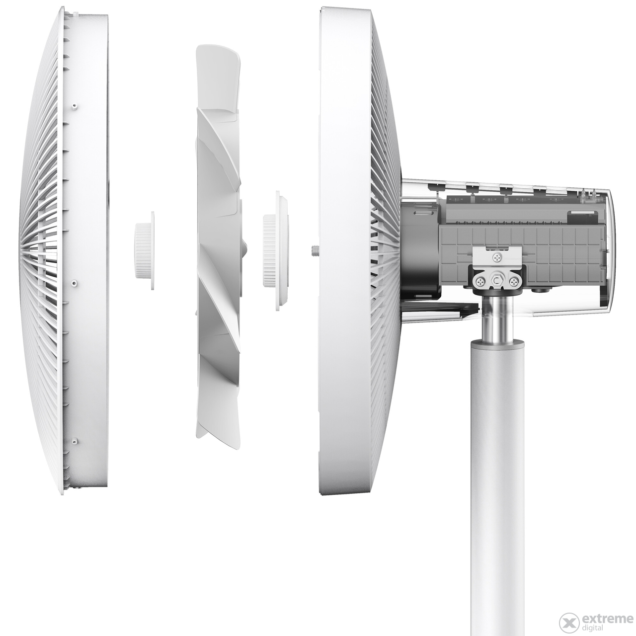 Xiaomi Mi BHR4828GL Smart Standing Fan 2 Smart Ventilator, 15 W, 33 cm Durchmesser, WLAN, weiß
