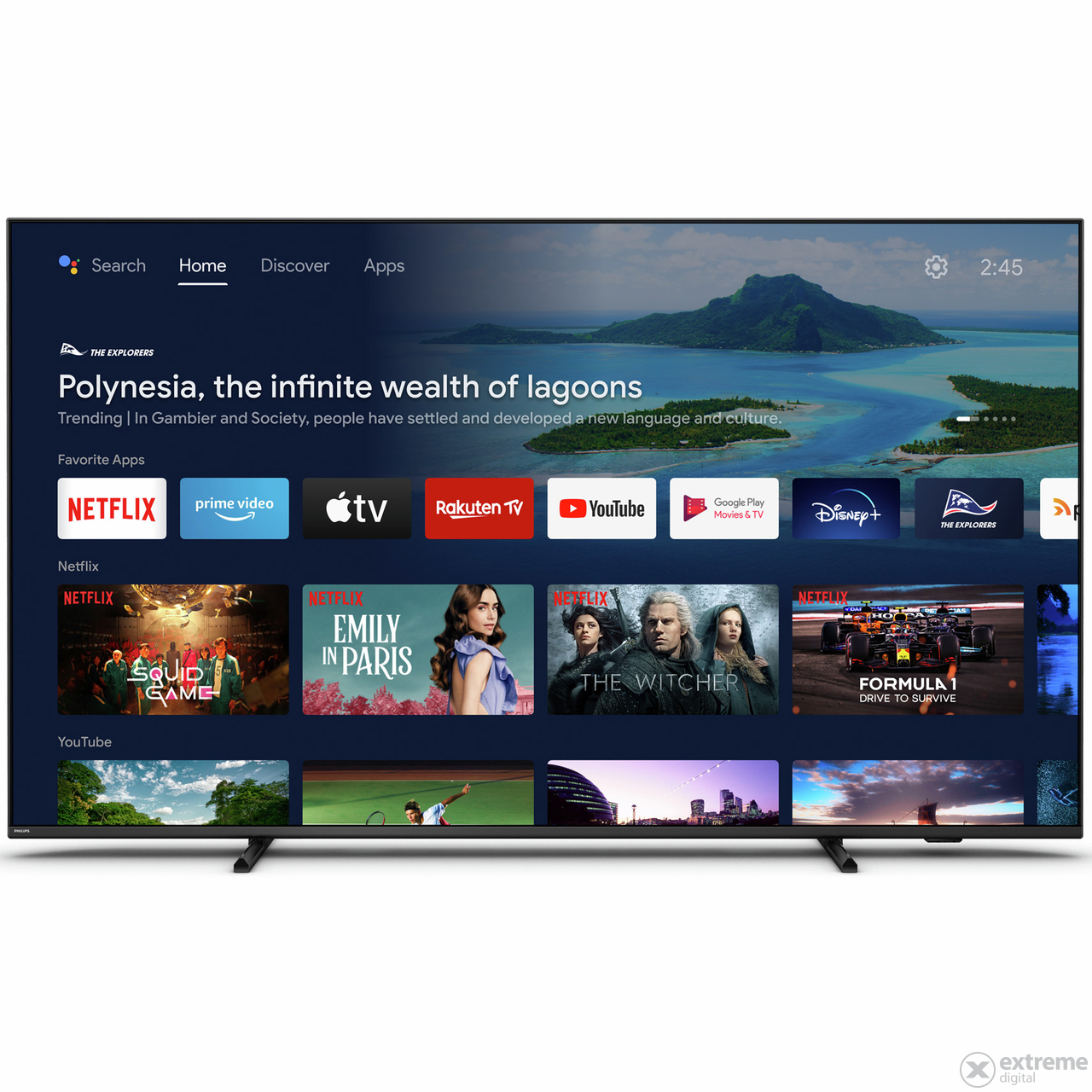 Philips 55PUS8007 Smart LED Televizor, 139 cm, 4K Ultra HD, Android, Ambilight, HDR 10+