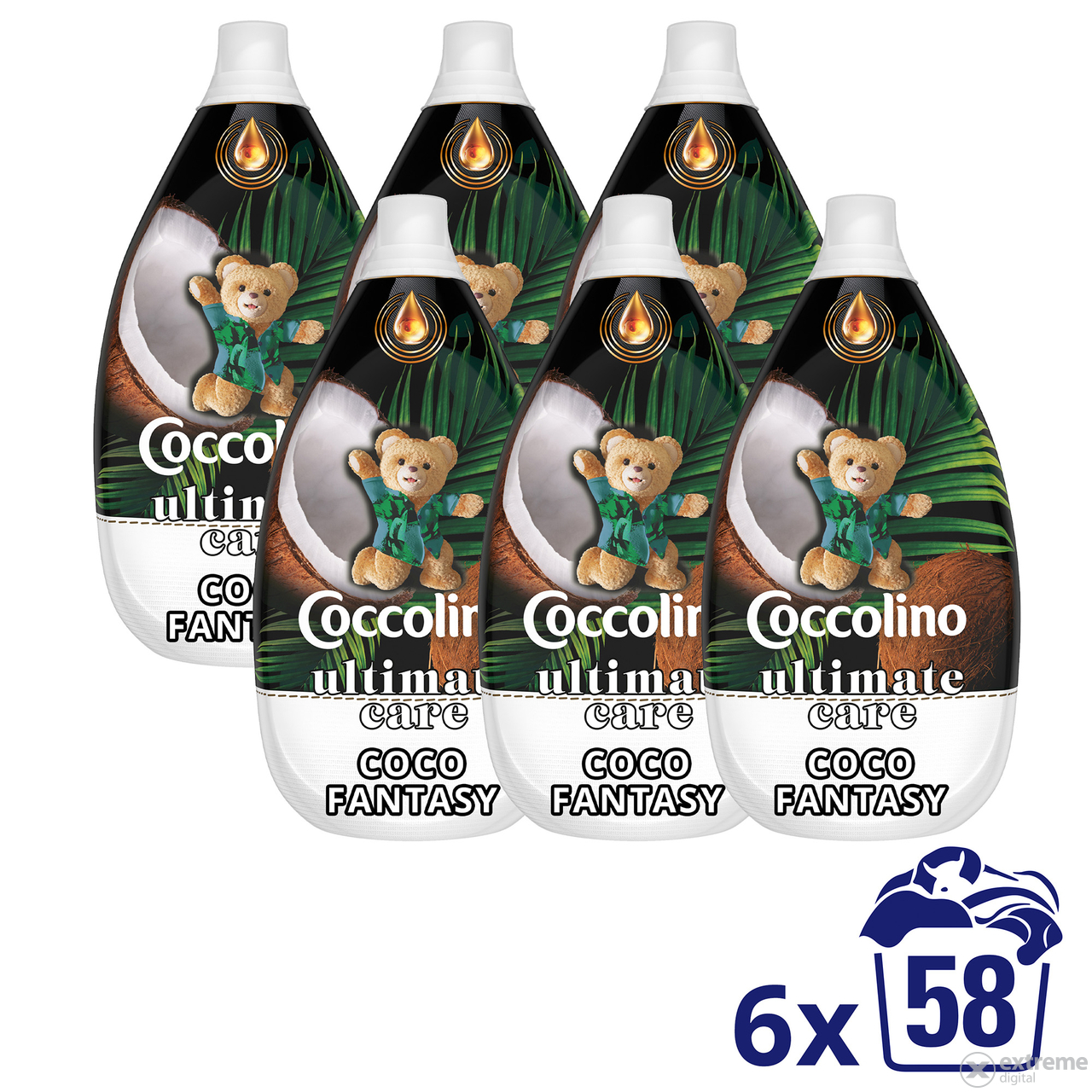 Coccolino ultra koncentrirano ispiranje Coco Fantasy, 6x870ml
