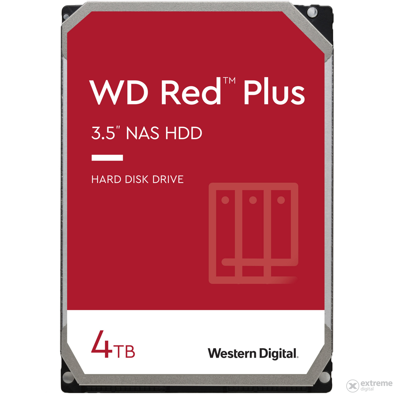 WD 3,5” 4TB SATA3 54000rpm 128MB Red Plus (CMR)  HDD (WD40EFZX)