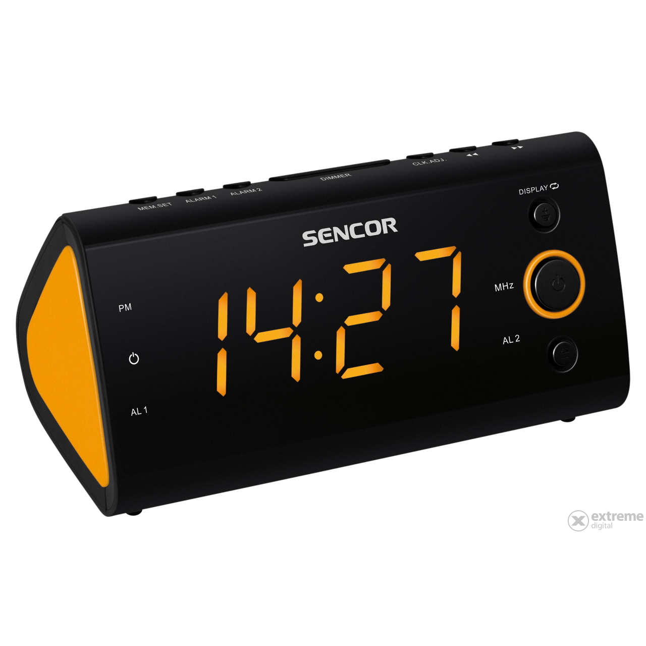 Sencor SCR 170 radio sa budilicom, narančast LED