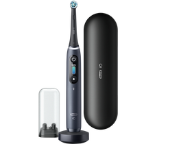 Oral-B iO8 elektrische Zahnbürste, magnetische iO-Steuerung, Drucksensor, schwarz