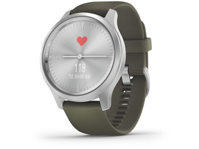 Garmin vívomove Style fitness smart hodinky, Silver/Moss Green