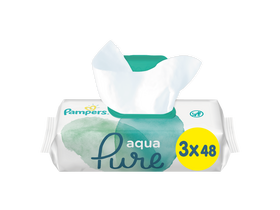 Pampers Aqua Pure Triopack utierky, 3x48 ks