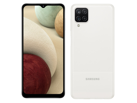 Samsung Galaxy A12 (Exynos) 3GB/32GB Dual SIM (SM-A127) kártyafüggetlen okostelefon, fehér (Android)
