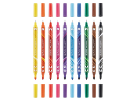 Herlitz my.pen 2-End-Filzstift-Set, gemischte Farben, 10 Stk./Pack