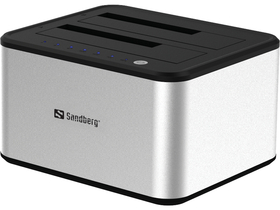 Sandberg USB3.0 Hard Disk Cloner HDD stanica, srebrna
