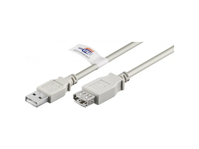 Wiretek USB A-A hosszabbító kábel, 5m (apa/anya)