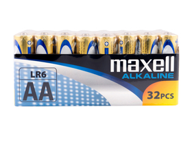 Maxell LR-6 AA alkáli elem , 32db