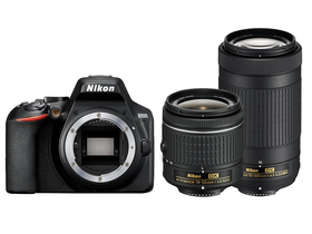 Nikon D3500 fotoaparát, set (s 18-55mm VR AF-P + 70-300mm VR AF-P objektivem)