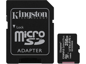 Kingston Canvas Select Plus 256GB MicroSDXC Speicherkarte, + SD adapter, class 10