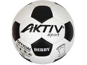 Nogometna lopta Aktivsport Derby kožna veličina: 5