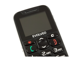 Evolveo EasyPhone kártyafüggetlen mobiltelefon idősek számára, Black