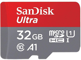 SanDisk 32GB Ultra Android microSD Speicherkarte, A1, Class 10, UHS-I (186503)