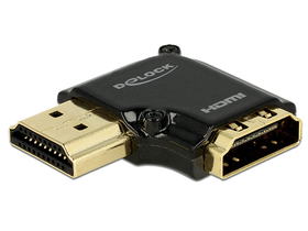 Delock 65660 adapter HDMI Ethernet - HDMI-A žensko-HDMI-A muško 4K, crni