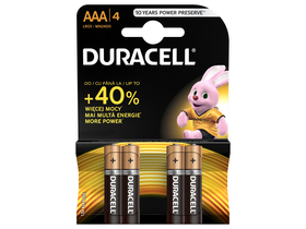 Duracell Basic alkáli AAA ceruzaelem 4 db