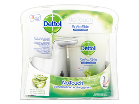 Dettol No-Touch козметичен пакет - автоматична машинка + течен сапун