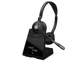 Slušalke JABRA, brezžične Engage 75 Stereo, mikrofon + polnilna postaja
