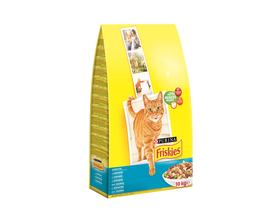 Friskies teljes értékű állateledel felnőtt macskák számára, lazaccal és zöldségekkel (10kg)