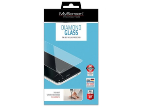 Képernyővédő fólia törlőkendővel (1 db-os, edzett üveg, extra karcálló, ütésálló, 9H, 0.33mm vékony) DIAMOND GLASS