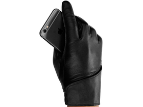 Mujjo GLLT016-80 dodirne rukavice od prave kože, crne, 8