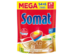 Somat Gold Lemon tablety do umývačky riadu, 60 ks
