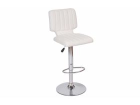 Mercur barska stolica sa naslonom, bijela, dimenzije: 78-100x38x38 cm