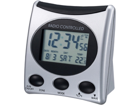 Technoline WT 221 srebrni digitalni sat s prikazom temperature