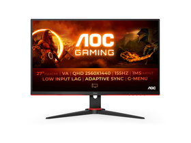 AOC G2 Q27G2E/BK LCD monitor 68,6 cm (27") 2560 x 1440 px Quad HD Čierna, Červená