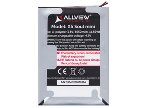 Allview X5 Soul Mini 3050 mAh LI-Polymer baterija (instalacija zahtijeva stručnost)