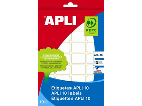 APLI kruhový etiket, 13 mm priemer, ručne popisovatelný 770 etikety/bal.