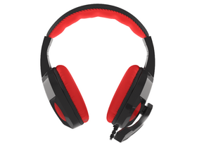 Genesis Argon 100 gamer sluchátka s mikrofonem, černé-červené