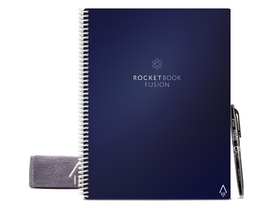 Rocketbook Fusion Lettersize Smart Booklet, 22cm x 28cm, dunkelblau