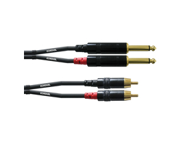 Cordial CFU 1,5 PC Unbalanced Twin kabel, crna, 1,5m