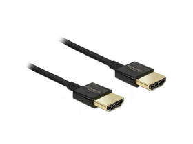 Delock Slim Premium HDMI samec/samec propojovací kabel, 1 m
