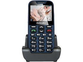Evolveo EasyPhone XD kártyafüggetlen mobiltelefon idősek számára, Blue