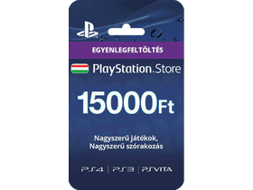 Sony PlayStation® Network Card szolgáltatáshoz, kártyás kivitel (PSN) 15000Ft-os Feltöltő kártya