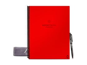 Rocketbook Fusion Lettersize умен тефтер, 22см х 28см, червен