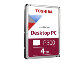 Toshiba P300 3,5" 4TB SATA3 5400rpm 64MB belső merevlemez (HDWD240UZSVA)