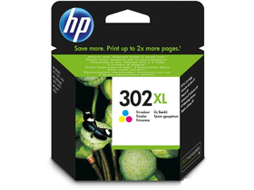 HP 302XL vysokokapacitná farebná atramentová náplň (F6U67AE)