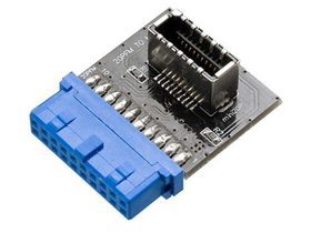 Akasa USB3.1, 19-pin motherboard header, AK-CBUB51-BK
