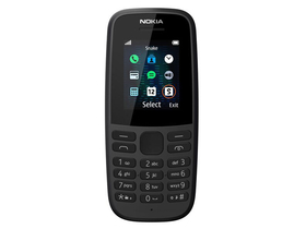 Nokia 105 (2019) Single SIM mobitel, crna