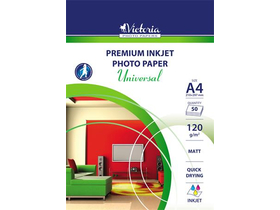 Victoria Universal atramentový fotopapier, A4, 120 g, matný