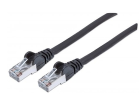 Manhattan Kabel - S/FTP patch (RJ45 to RJ45, Cat7 600Mhz, LSOH, 100% bakar, 10m, crni)