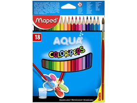 Четка и цветли моливи Maped "Color Peps" 18 цвята